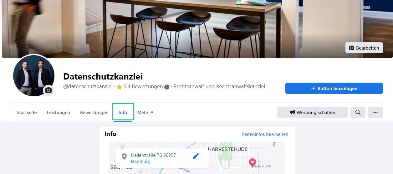 Facebook Startseite