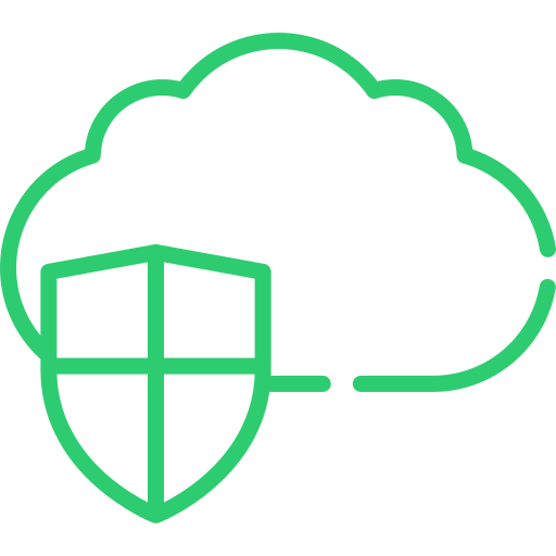privacy Wolke mit Privacy Schild